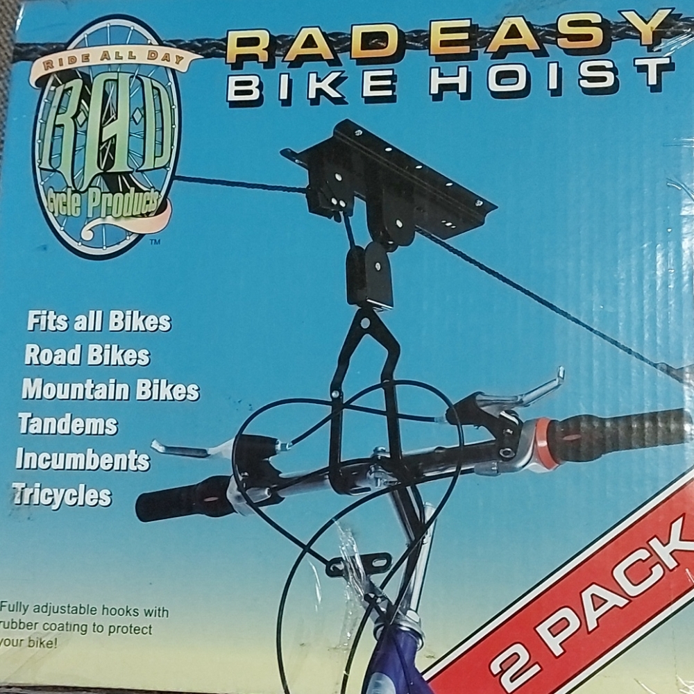 2 pack bike hoist, bike storage